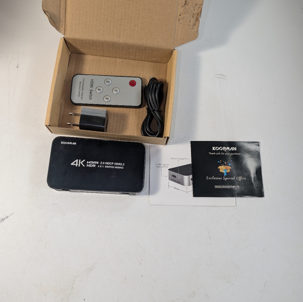 4K HDR HDMI Switch, 4 Ports